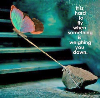 It's hard to fly when something is weighing you down