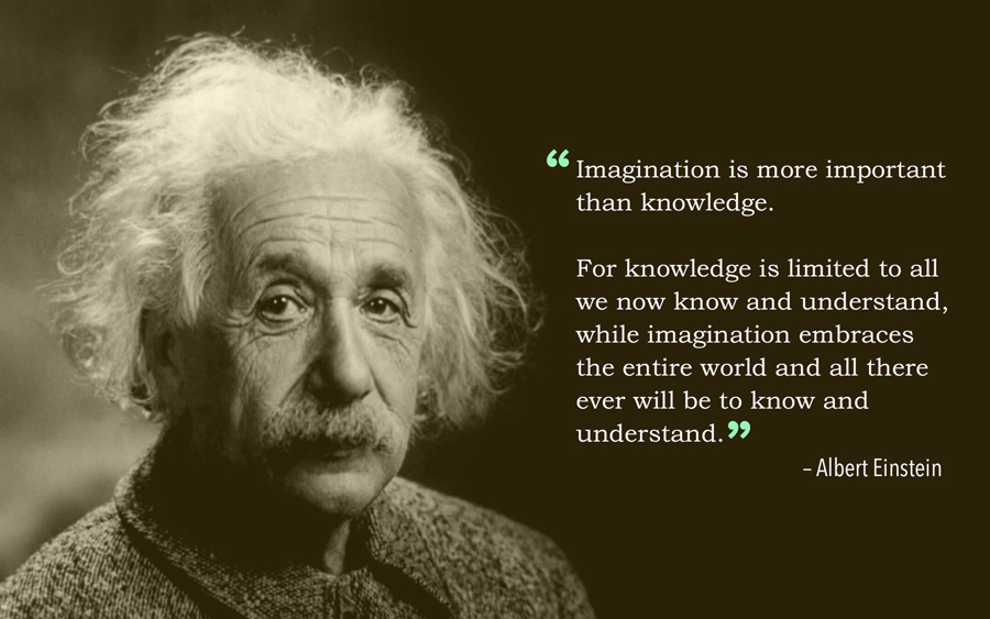 Einstein_imagination is more important than knowledge